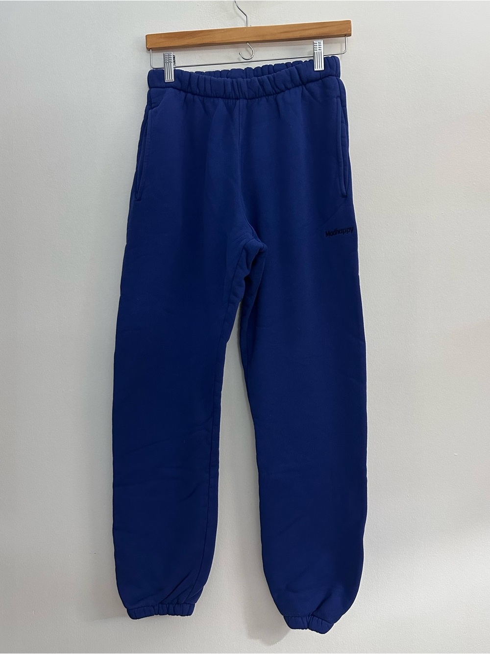 Madhappy Classic logo sweatpants Blue w/ dark blue logo size small